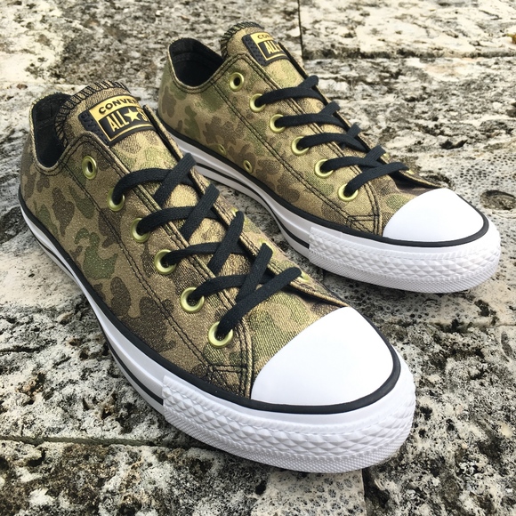 converse camo all star low tops